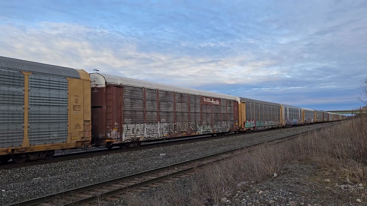 CSX Main 2-7-24 Awesome Sunset Shot At MP280 Kirkville