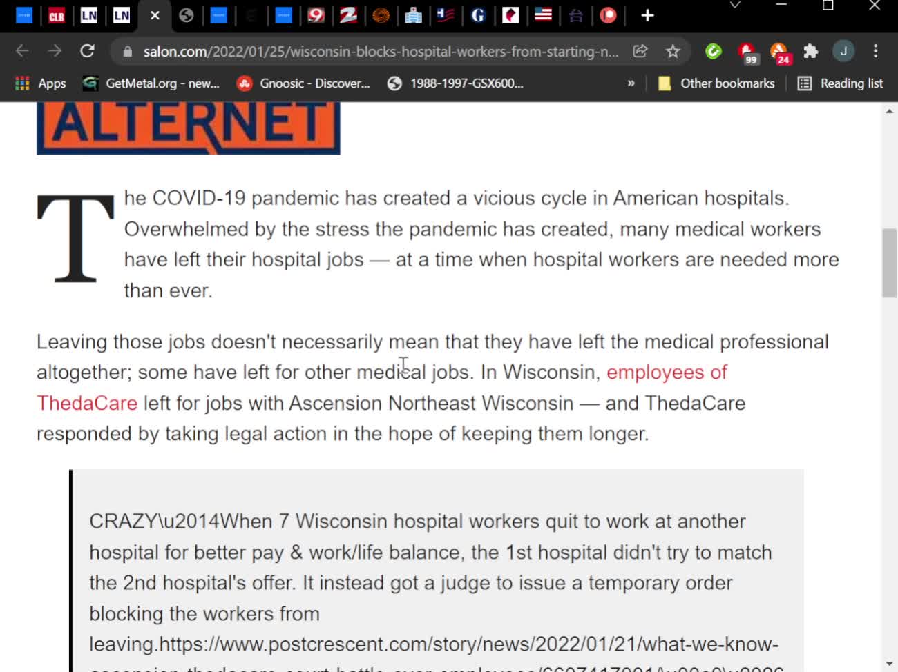 FCP Worker Wednesday: Nursing a Broken System