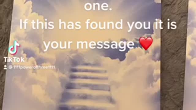 A message from someone you need