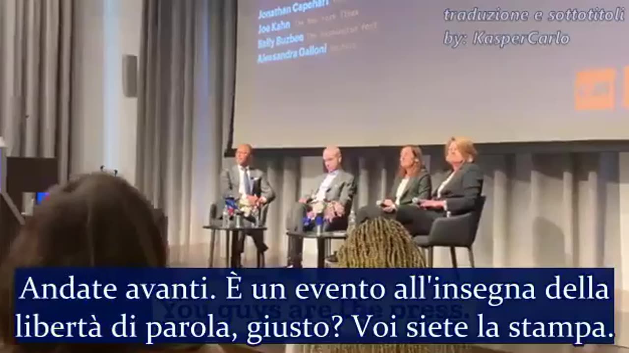 FANTASTICO INTERVENTO DAL PUBBLICO CONTRO ..