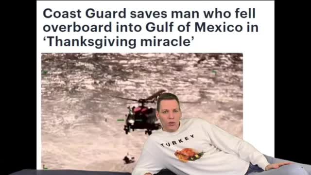 Coast Guard saves man who fell overboard into Gulf of Mexico in "Thanksgiving miracle'