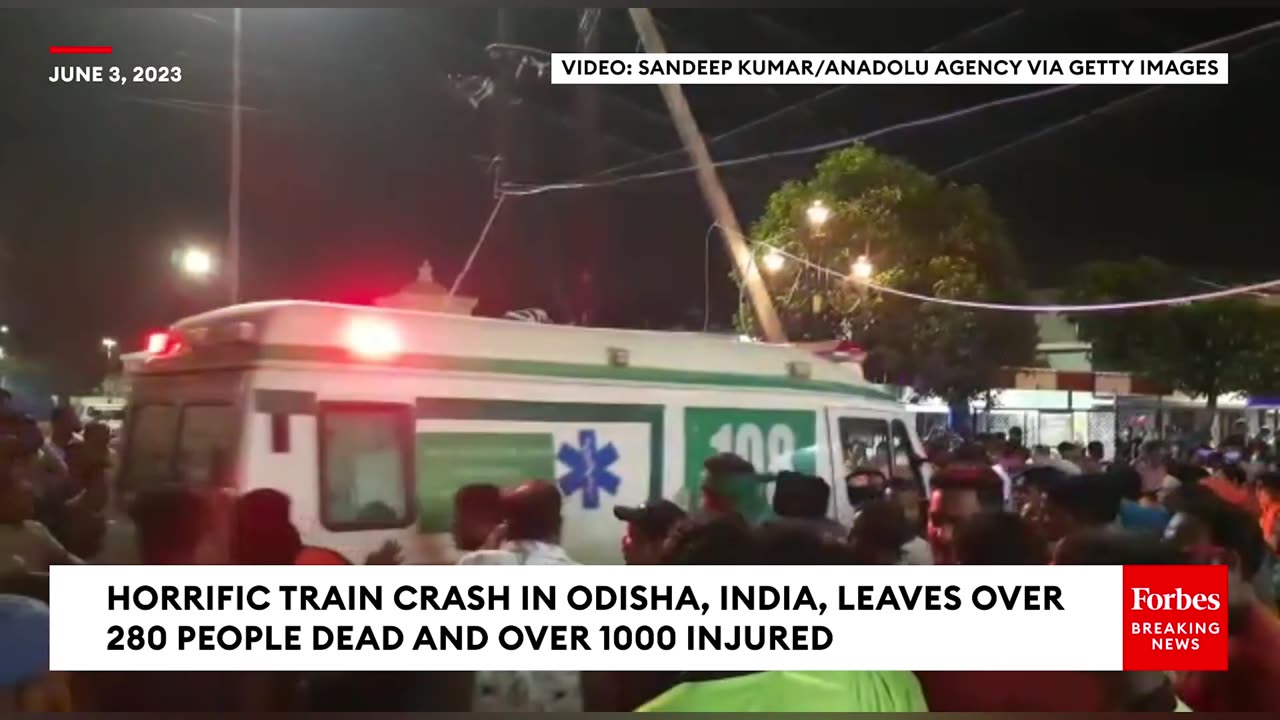 AT LEAST 280 PEOPLE ARE DEAD FOLLOWING A HORRIFIC TRAIN CRASH IN ODISHA, INDIA