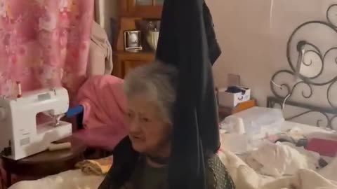 Grandma Caught With Her Biggest Fan