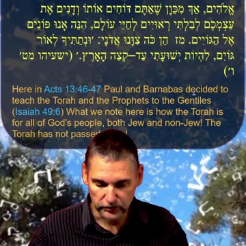 Bits of Torah Truths - Paul & Barnabas decided to teach Torah/Prophets to the Gentiles - Episode 45
