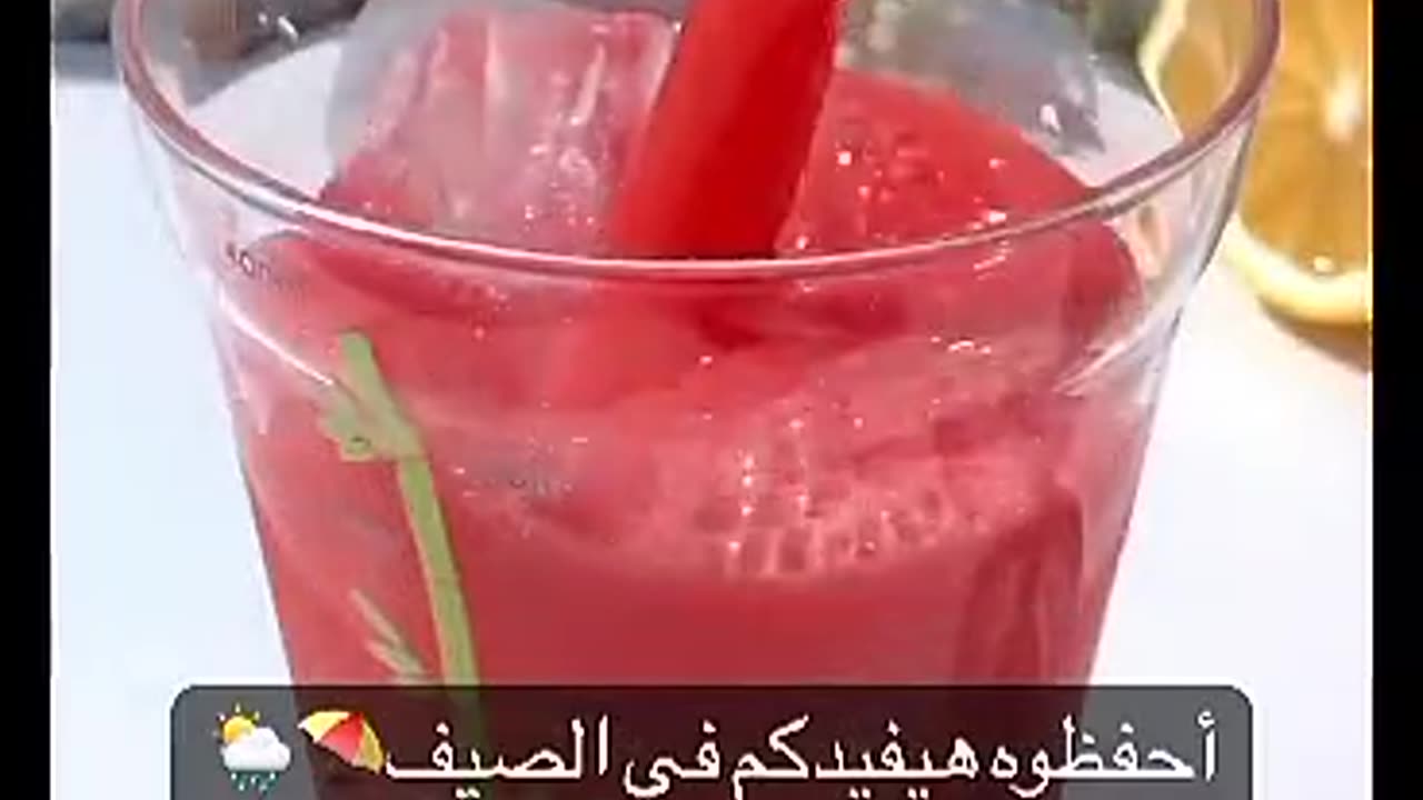 Juicy watermelon juice