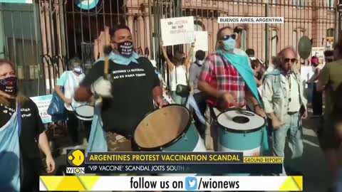 Argentina: Protesters take to streets in Buenos Aires to protest ‘VIP vaccine’ scandal | WION News