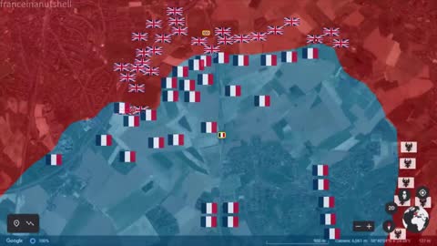 Battle of Waterloo in 50 seconds using Google Earth