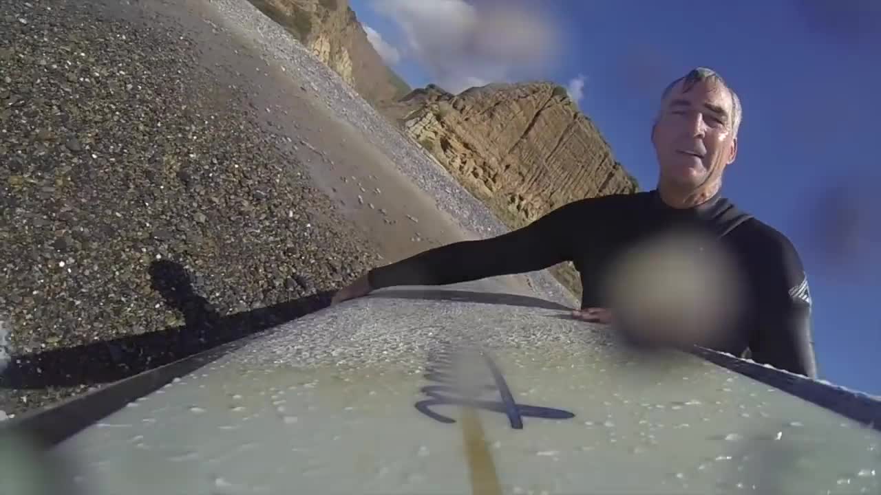 Great White Shark Surprises Solitary Surfer