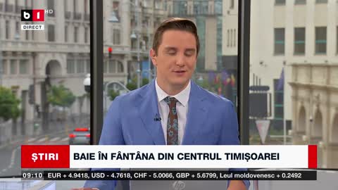 BAIE ÎN FÂNTÂNA DIN CENTRUL ORAȘULUI_Știri B1_20 nov 2022