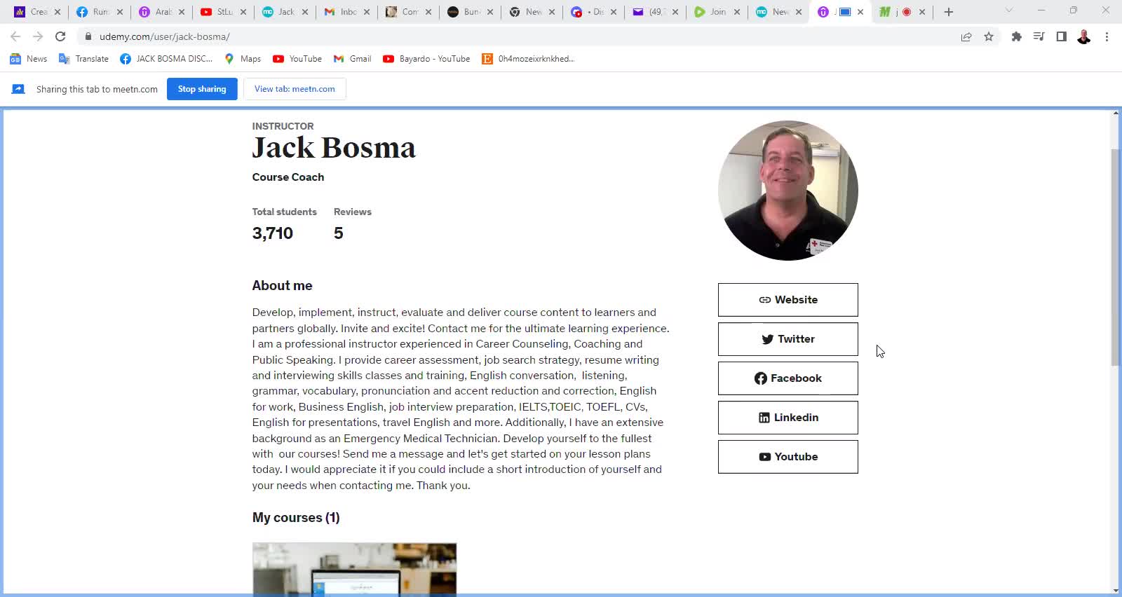 Please Join Us On The Udemy Platform And Let's Create Classes