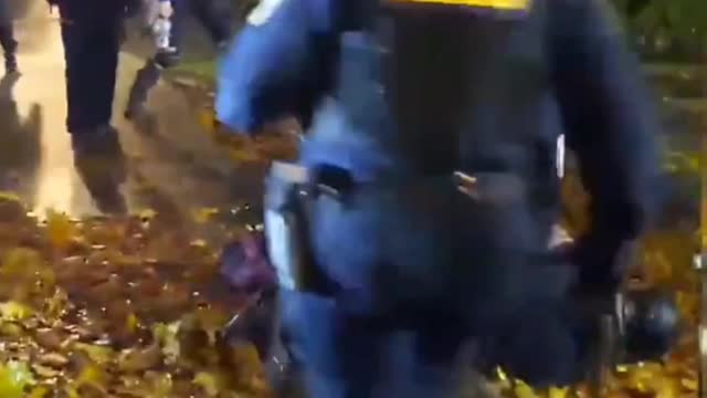 Classic Portland 2020: Cops smash Andy Tifa into a post.