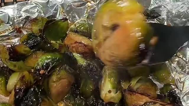 Brussels sprouts in the air fryer