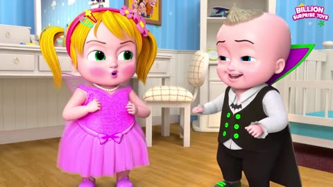 Enjoy a black vs pink colorful birthday partywith the lovely sibling.Funny show for kids.
