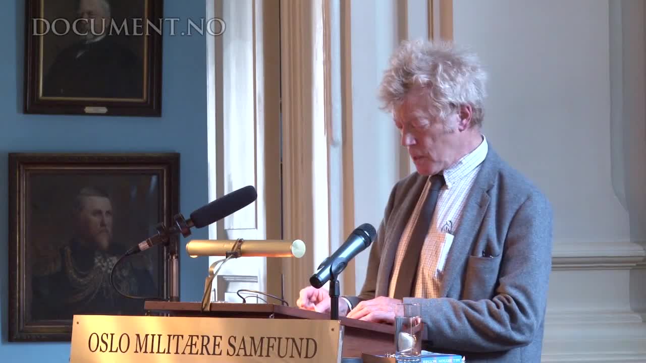 Roger Scruton speaking to Documents venner at Oslo Militære Samfund (24/5-2011)