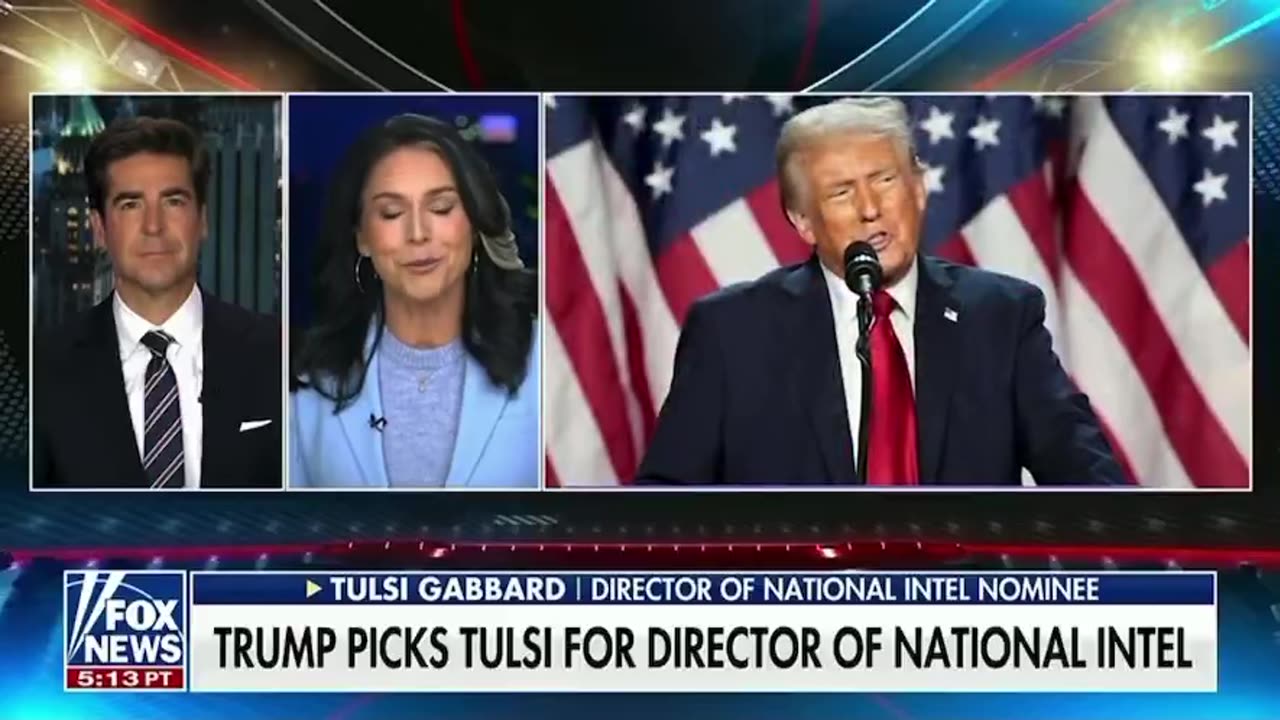 Tulsi Gabbard joins her FIRST interview as Trump’s nominee for Director of National Intelligence!