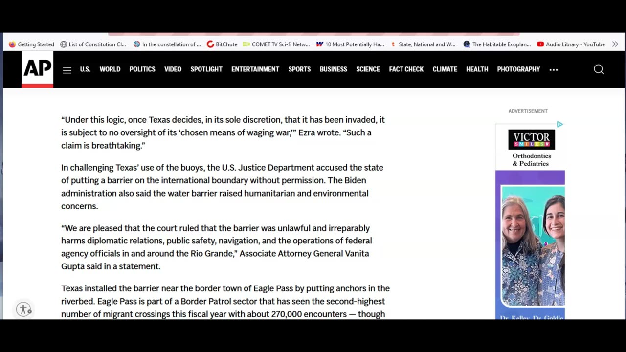 Federal judge orders removal of floating buoys that deter illegal alien crossings