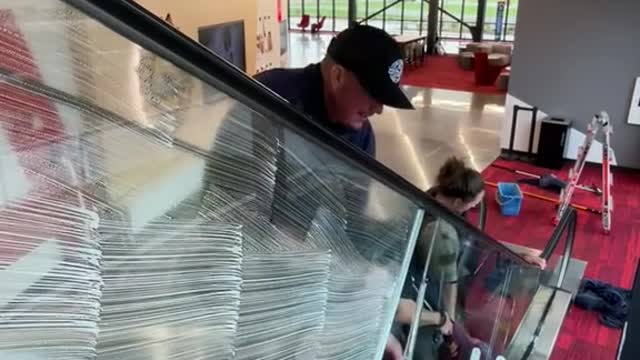 We could have shut off the escalator but this way was much cooler ! @pfeilmann