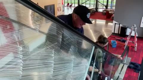 We could have shut off the escalator but this way was much cooler ! @pfeilmann