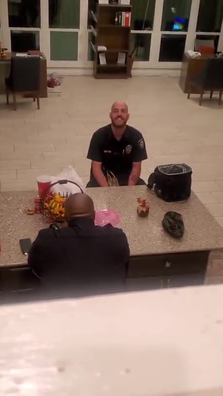 Cop Has a Bright Head! #funny_clips #funnyshorts