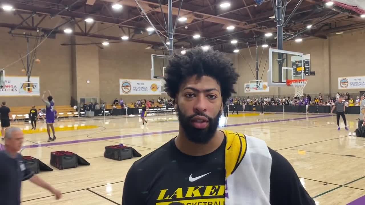 Anthony Davis talks about the group with him, LeBron, Russ, Nunn and Jones