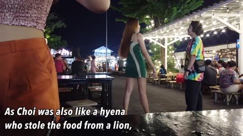 Young Thai women's war to win my love, The Law of Jungle of the night market in Thailand