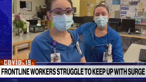 Frontline workers share their experiences struggling to keep up with surge of cases.
