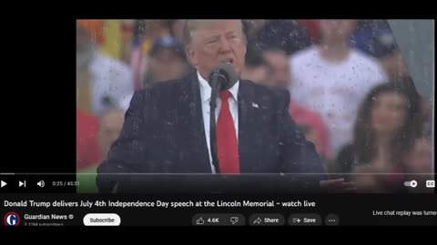 Donald Trump delivers July 4th Independence Day speech at the Lincoln Memorial