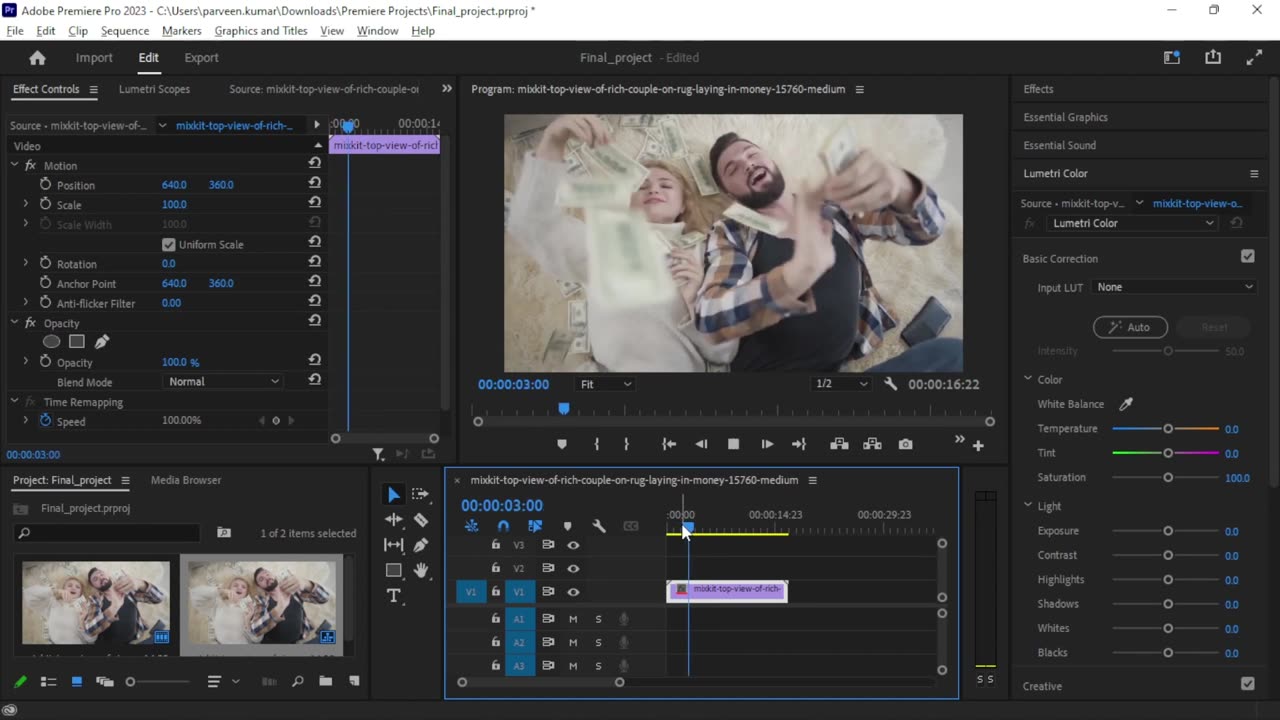 Adobe Premiere Pro – 5 Custom Cinematic LUT