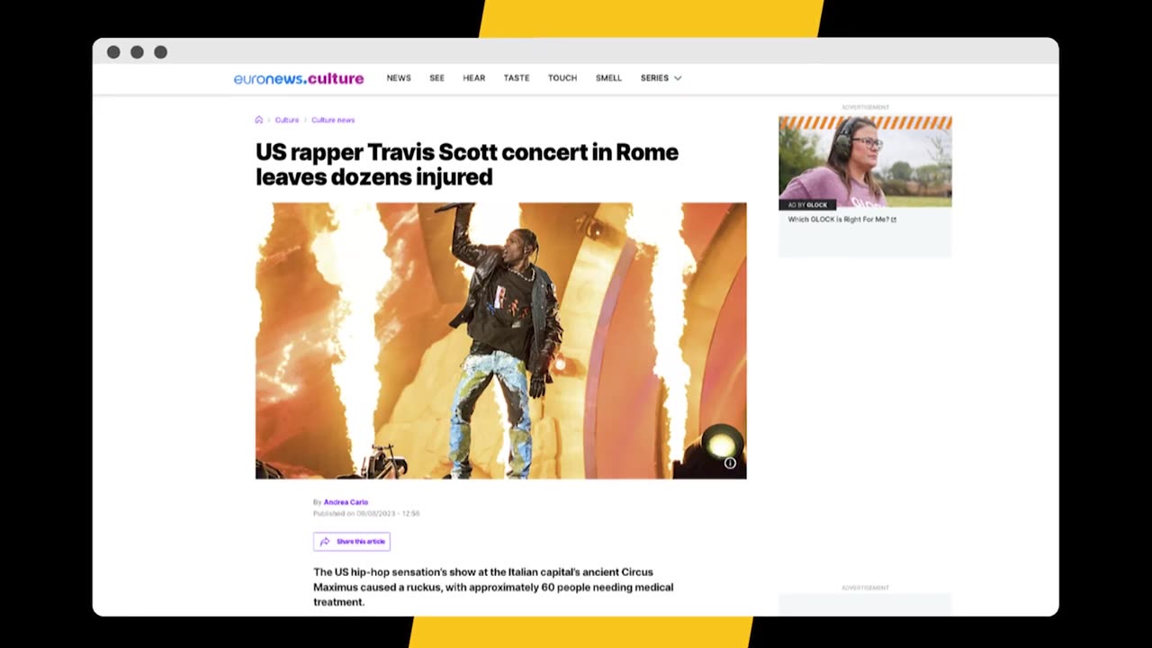 Travis Scott Rome Concert With Kanye