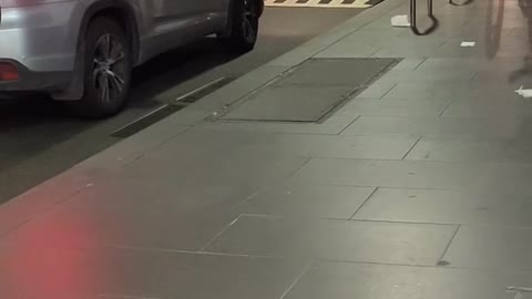 to block the road