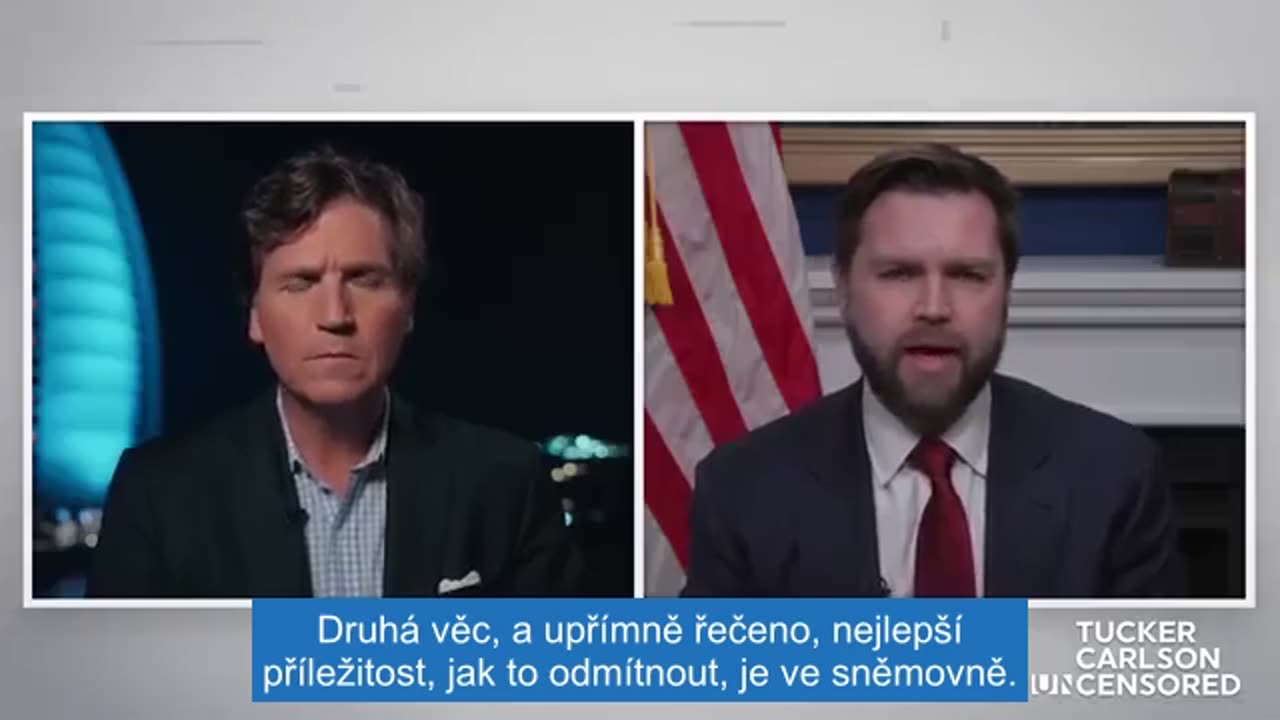 Tucker Carlson a J.D. Vance o válce na Ukrajině