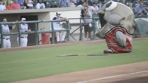 Fish Mascot Eats Worker (Original)