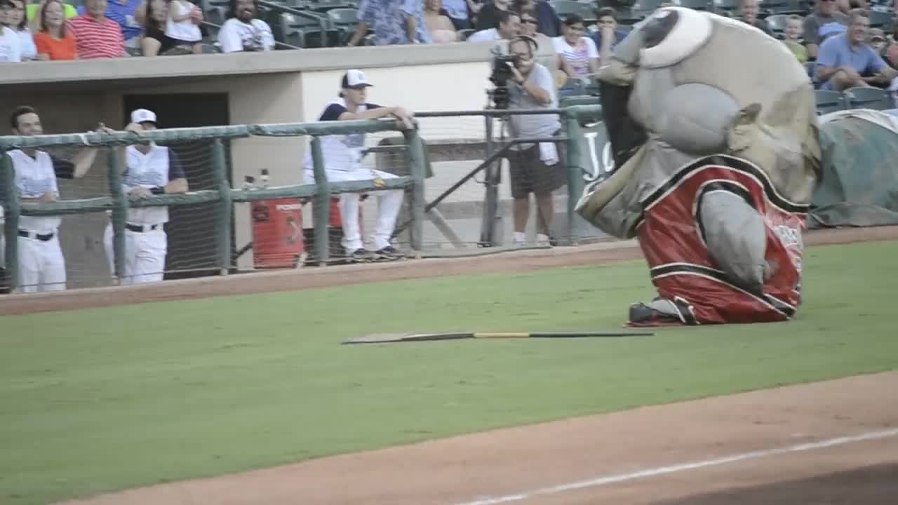 Fish Mascot Eats Worker (Original)
