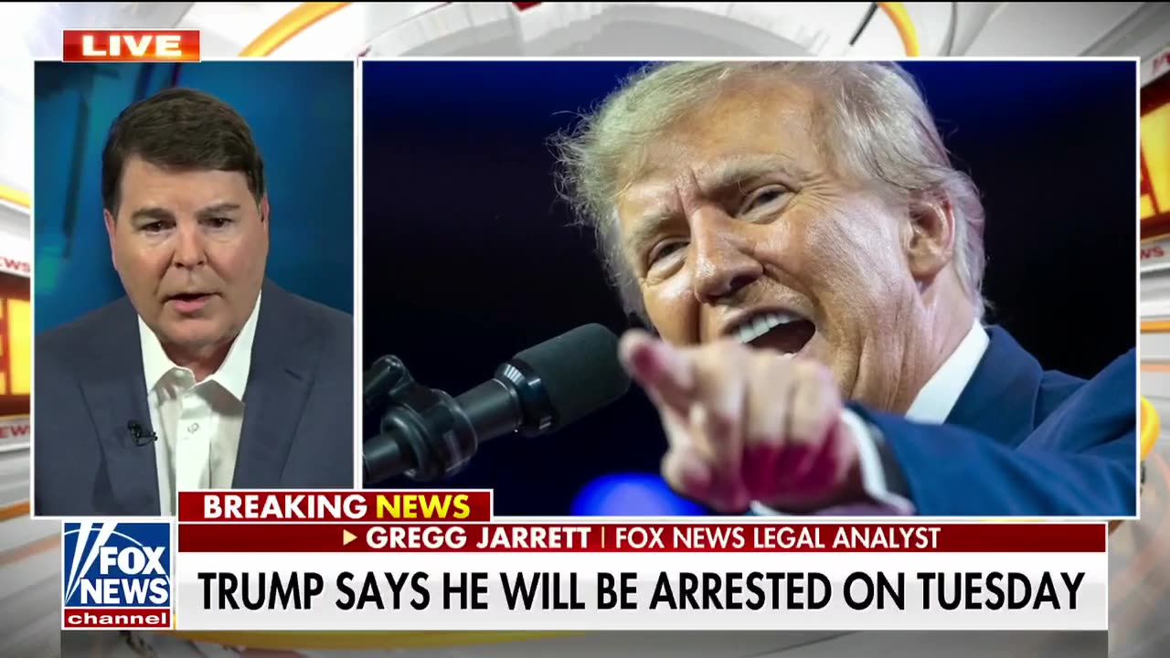 Trump claims he will be arrested Tuesday