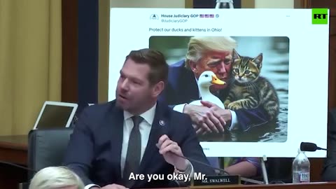 Congressman swalwell has meltdown over Trump ‘animal rescue’ memes 🤡