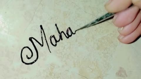 Mahar Bani #mehndhi name