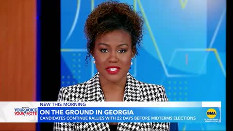 Former President Barak Obama hits the campaign trail GMA