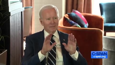 Stunning moment Biden tries to take questions but staff rushes reporters out of room
