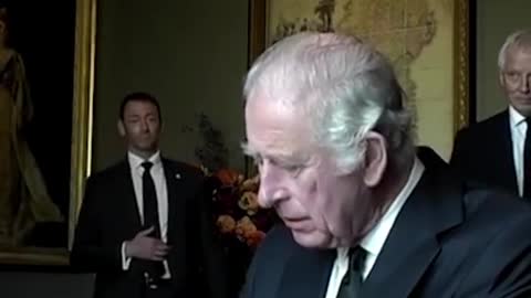 King Charles gets annoyed with leaky pen