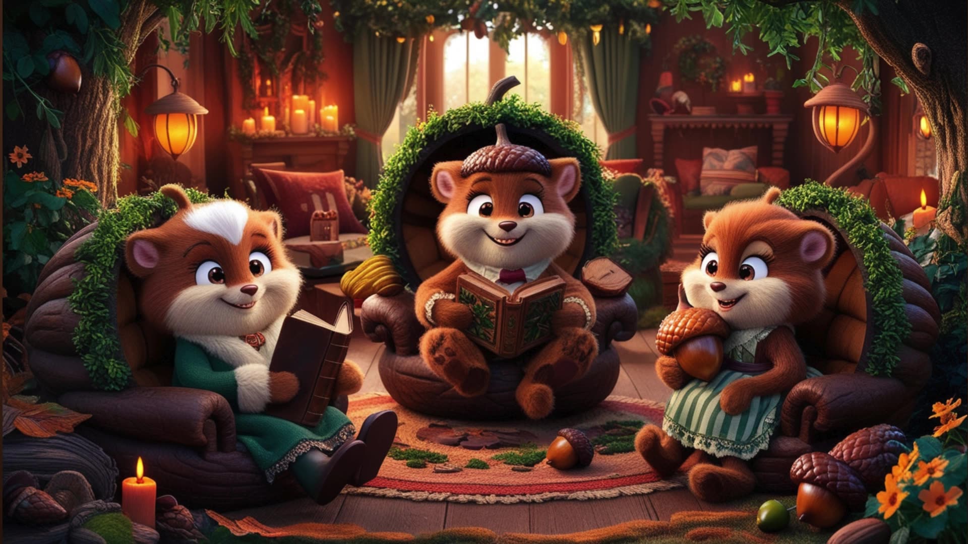 The Tale of the Three Little Squirrels and the Big Bad Bear