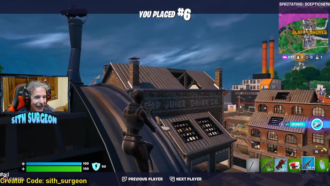 sith_surgeon - Family Friendly Fortnite Live Stream. Customs Stream.