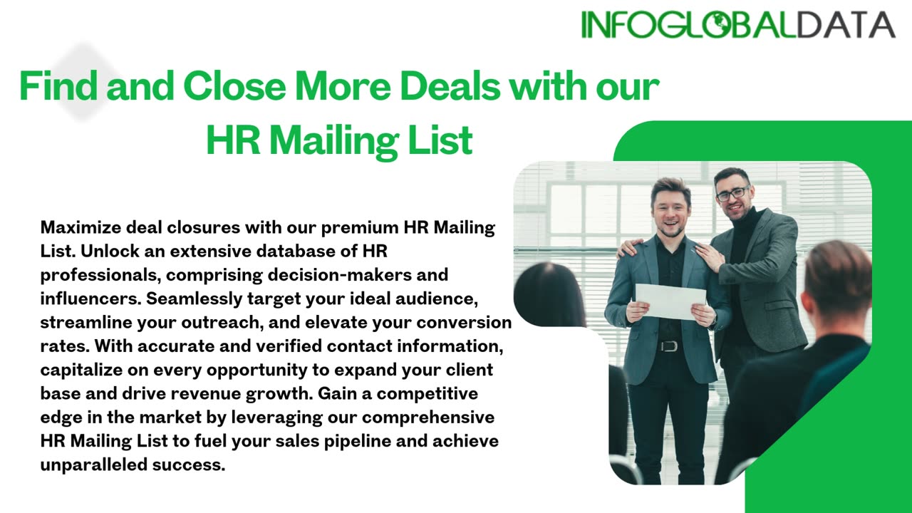 Enhance Your Marketing Effort With Our Segmented HR Mailing List