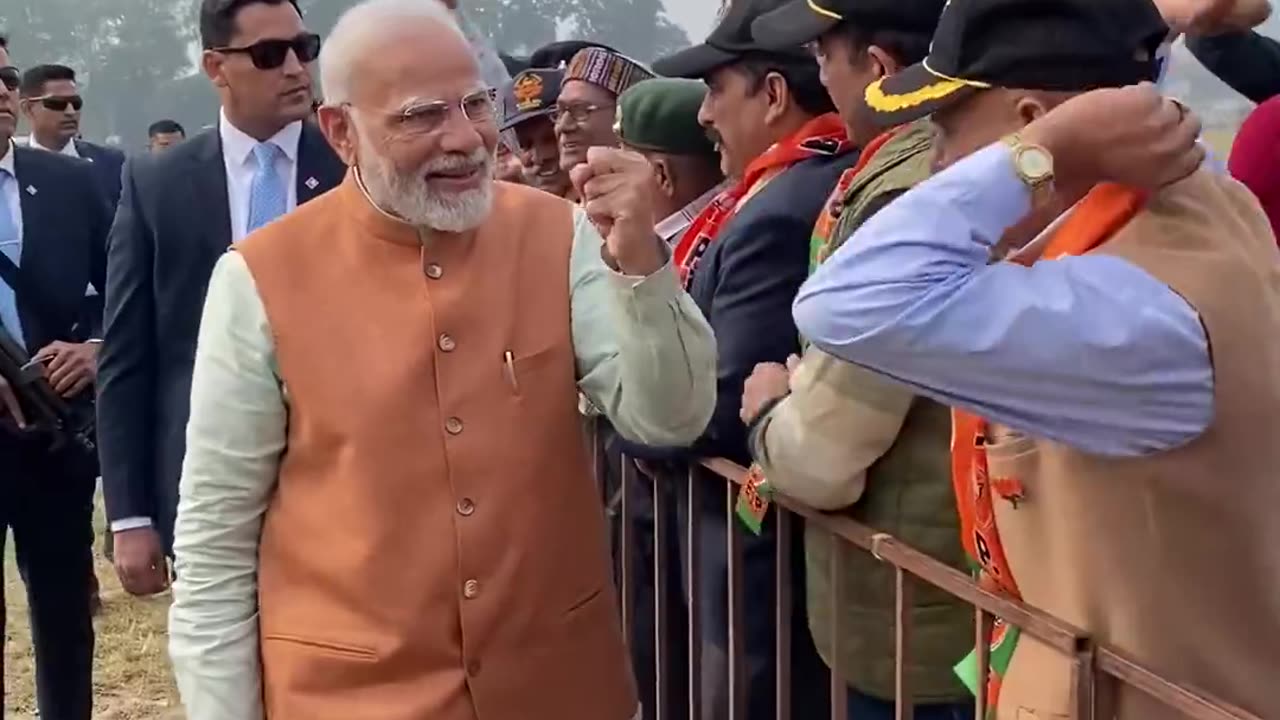 Ex-servicemen accord a special welcome to PM Narendra Modi ji in Himachal Pradesh