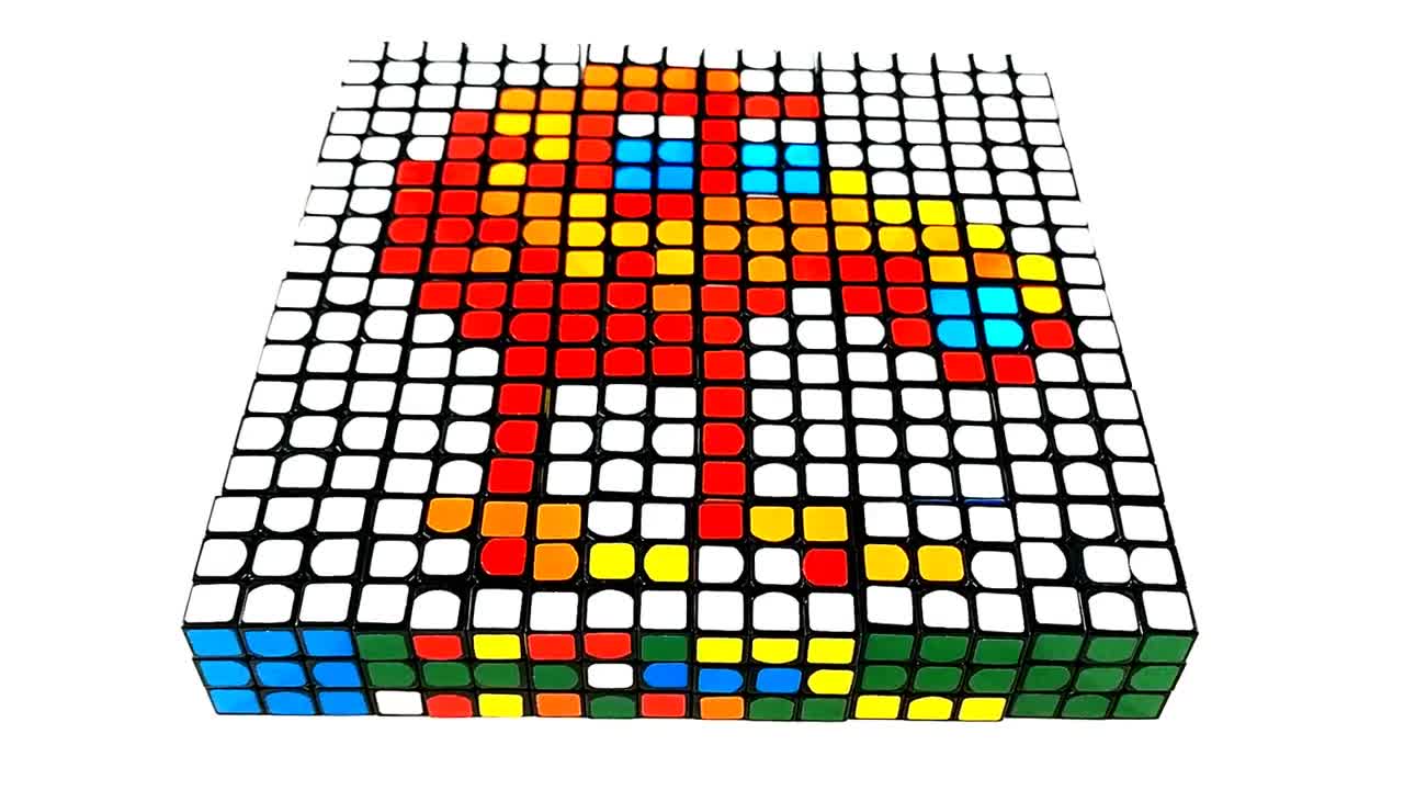 Rubik's Cube Pixel Art - Episode 4