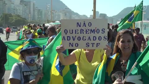 Pro-Bolsonaro Supporters Protest After Brazil Top Court Backs Fake News Investigation