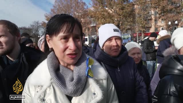 President Zelenskyy visits Kherson after Russian withdrawal