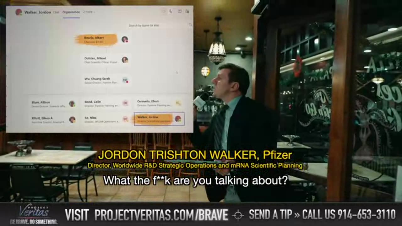 Pfizer Director, Jordan Walker Assaults James O'Keefe & Veritas Staff