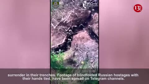 "We have gathered prisoners here" - Ukrainian fighters released footage of 22 surrendering Russians