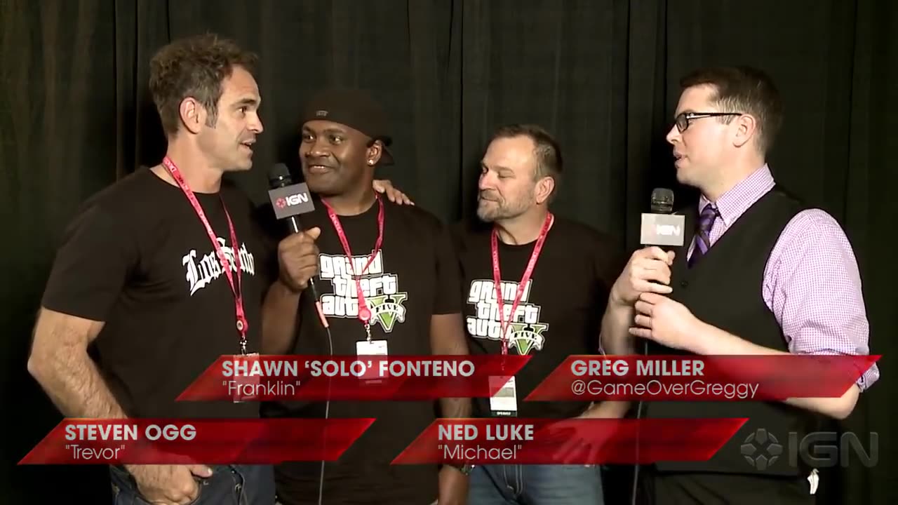 GTA 5: Micheal, Franklin and Trevor in the flesh