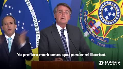 Bolsonaro sobre el pasaporte sanitario.